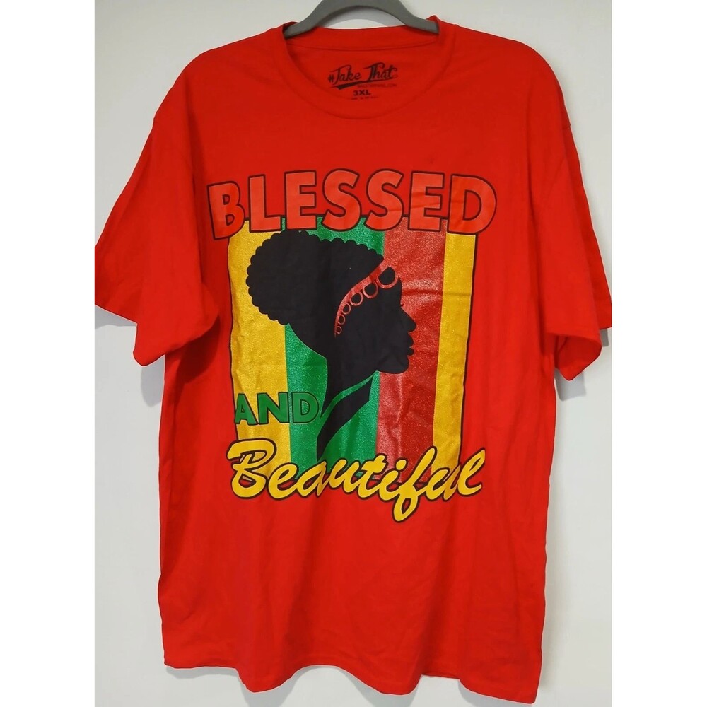 Take That. Blessed And Beautiful T-Shirt. Multicolor. Women Size 3XL.